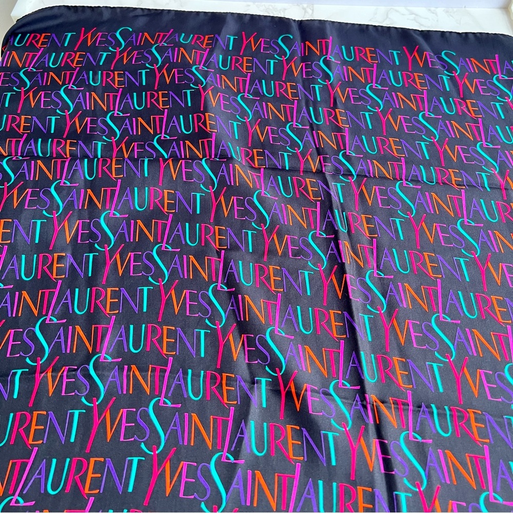 Authentic Brand New Saint Laurent Silk scarf